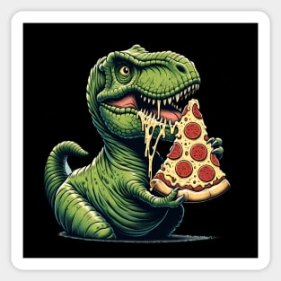 Funny Pizza T rex Dinosaur, Pizza Lover Sticker